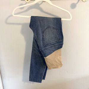 LED distressed skinny maternity jeans